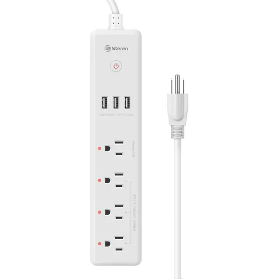 Multicontacto Wi-fi De 4 Salidas Horizontales | Shome-300