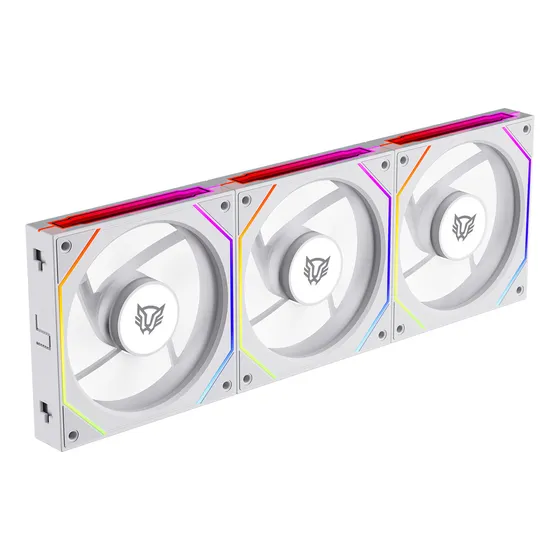 Kit 3 Ventiladores Magenticos Para Pc Eolox Link Exl95 Led Blanco