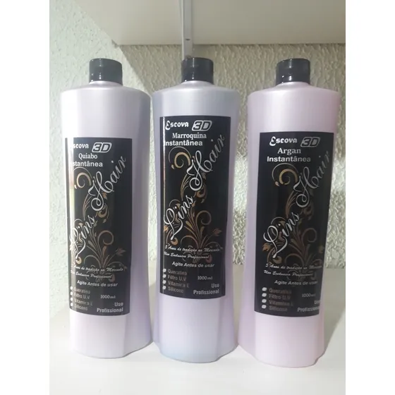 Kt 3 Progressivas Lins Hair Profissional E Original  