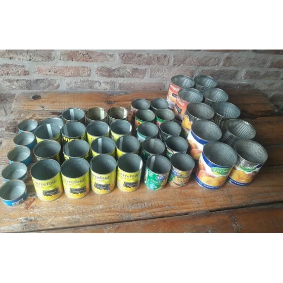 Latas Vacías Durazno Choclo Arvejas 