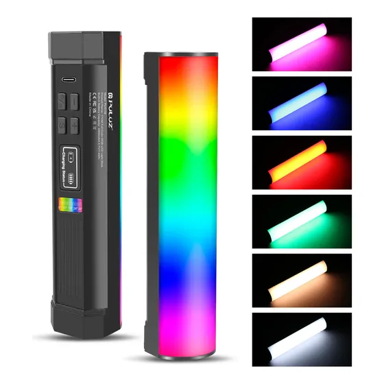 Barra De Luz Led Rgb Prática Para Fotos Puluz 17 Cm