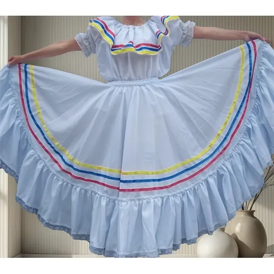 Vestido Típico De Contradanza Colombiano Y Folklorico