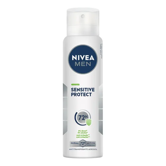 NIVEA MEN Desodorante Antitranspirante Aerossol Sensitive Protect 150ml