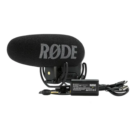 Microfone Rode VideoMic Pro+ Condensador Supercardióide cor preto