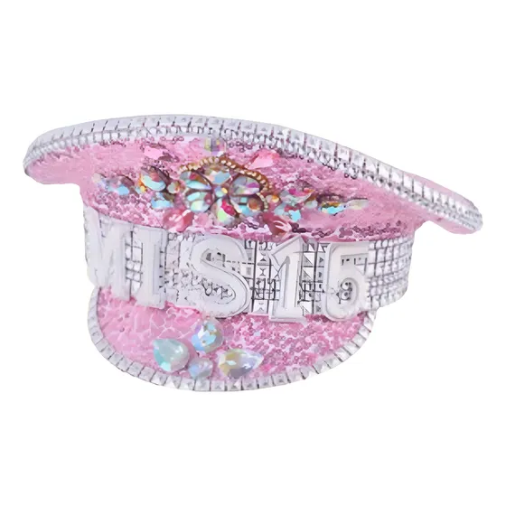 Sombrero Mis 15 Gorro Cumpleaños Glamour Rosa Tu Gran Noche