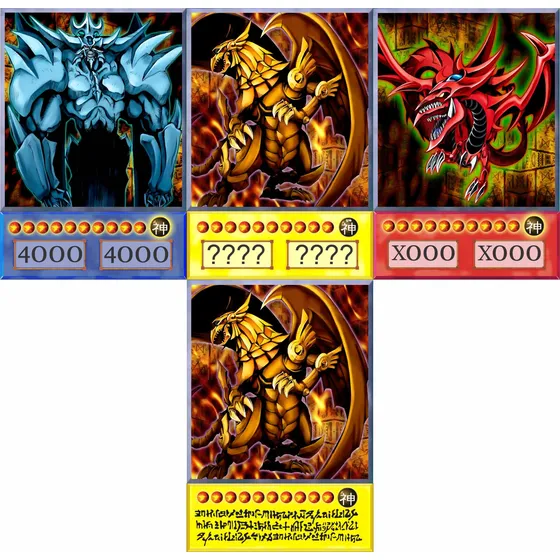 Yugioh Dioses Egipcios X 4 Version Anime Slifer Ra Obelisco