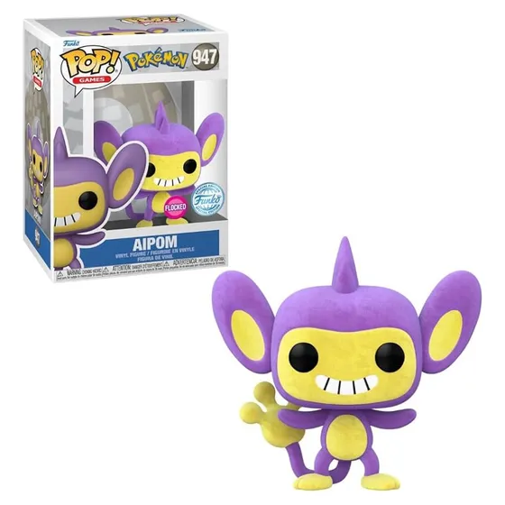Funko Pokemon Pop Aipom Flocked Vinyl Figure