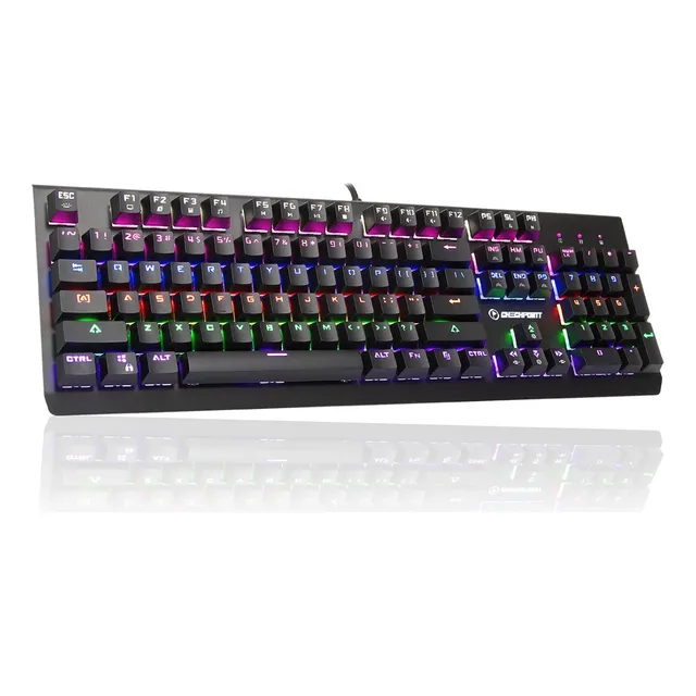 Teclado Mecanico Pro Gamer Rgb Rainbow Checkpoint Kx300 Color del teclado Negro Idioma Inglés US