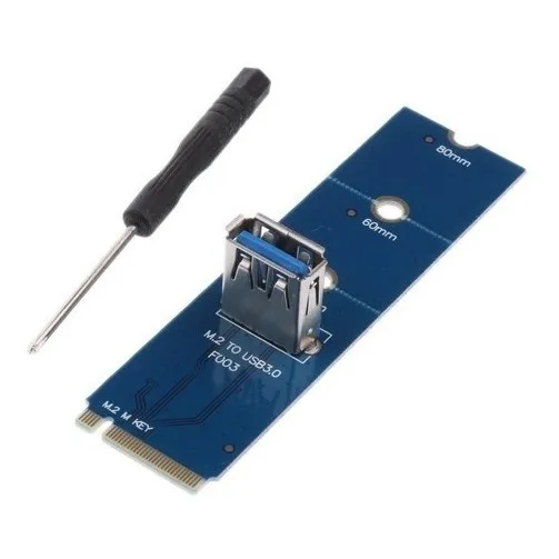 PLACA M.2 A USB PARA MINERIA RIG