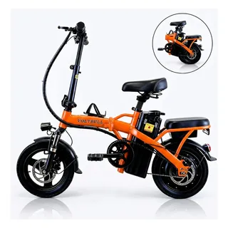 Bicicleta Eléctrica Plegable Voltbull F1 Orange 400w10ah