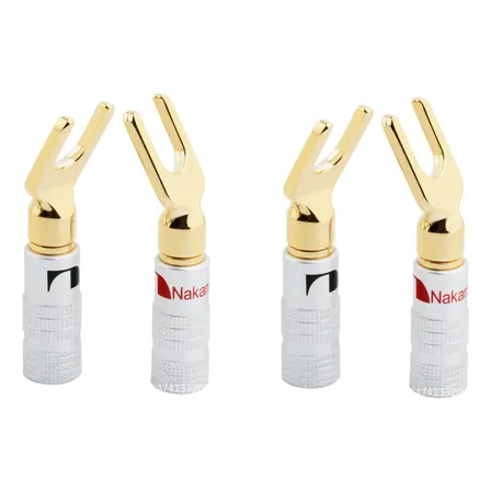 Conectores Banana Nakamichi Y/u Hifi Pack 4 Unidades 2 Pares