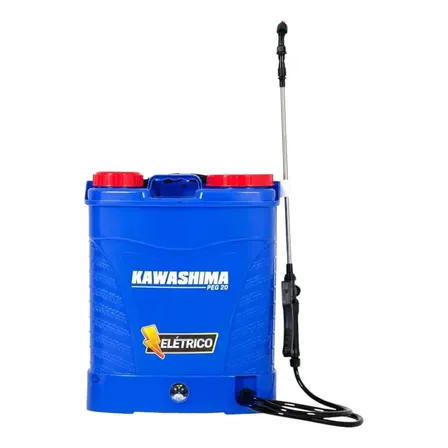Pulverizador Costal a Bateria Kawashima 20L Azul com Bico Ajustável