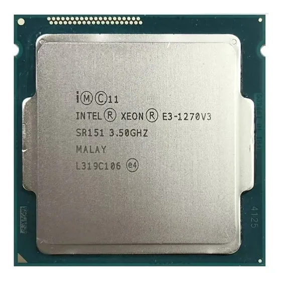 Processador De Cpu E3 1270 V3 De 3,5 Ghz Quad Core 80w Lga 1