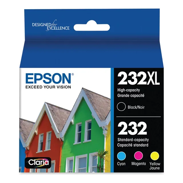 Epson T232 Claria Tinta Genuina Pack Tinta Negra Xl Y Color