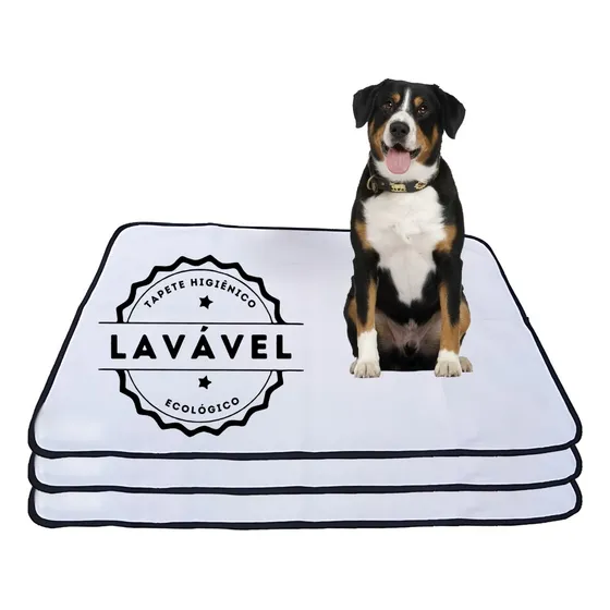 3 Tapete Xixi Wc Dog Absorvente Adestrador Duravel 100x70 Xc