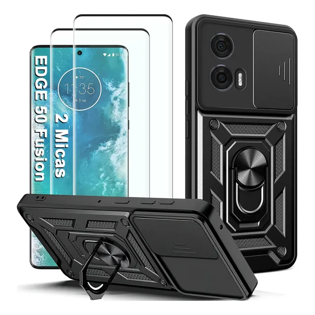 Funda Para Motorola Moto Edge 50 Fusion Con Uso Rudo +2micas