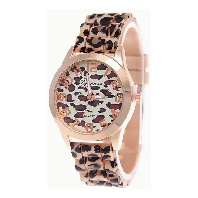 Reloj De Lujo Para Dama Con Estampado De Leopardo