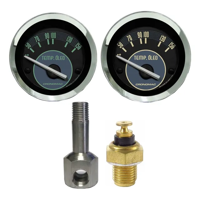 Relogio Temperatura Oleo Fusca 52mm Completo - Restaurakar