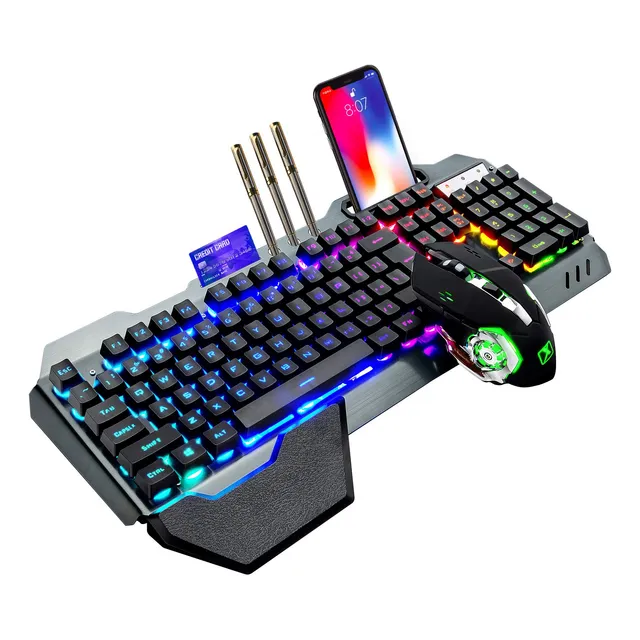 Combo Teclado Y Ratón Gaming Lexonelec K680 Rgb