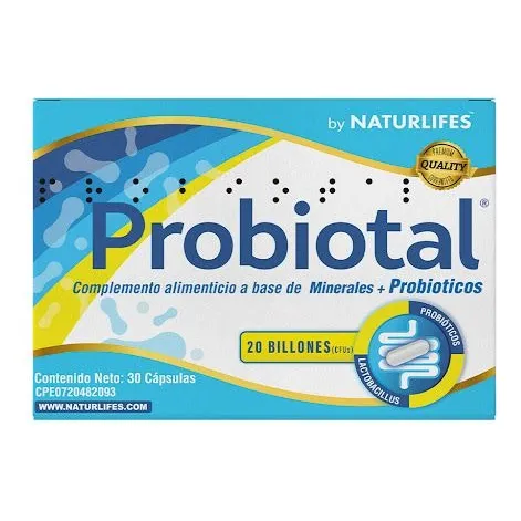 Probióticos Probiotal 20 Billones Cfu 30 Cápsulas Naturlifes