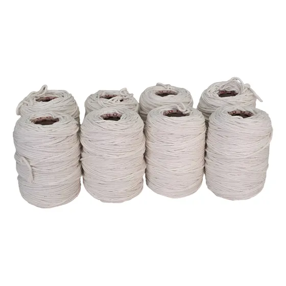8 Pz Hilaza 4mm Macramé Algodón 1kg 200m C/u