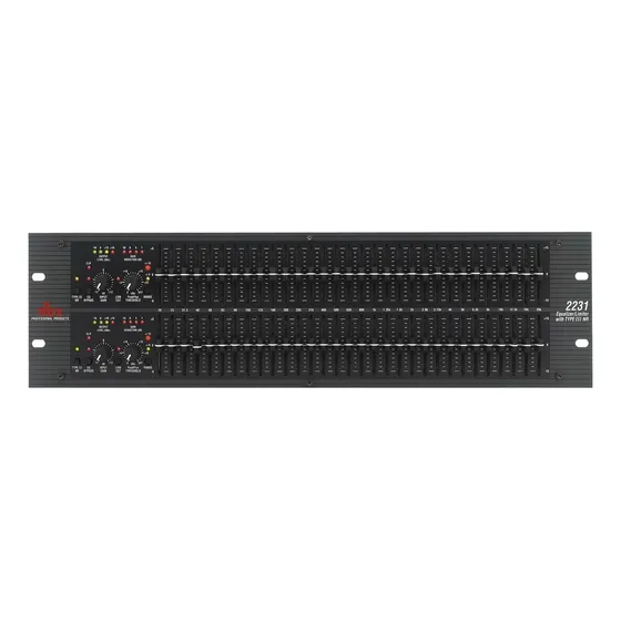 Ecualizador Grafico 31 Bandas Estero Con Limitador Dbx2231