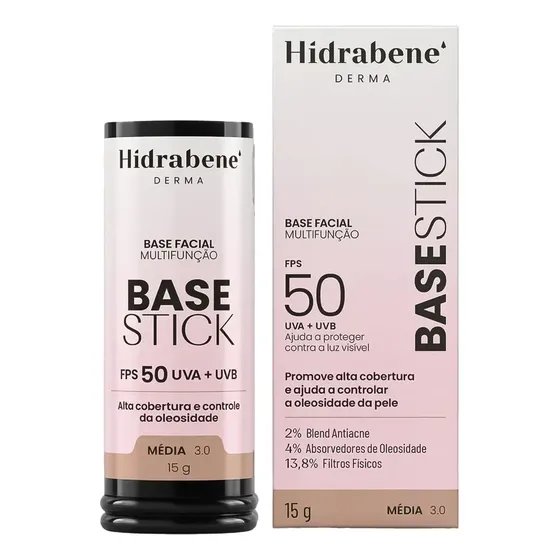 Derma Base Stick 50 Fps 3.0 - Hidrabene Média