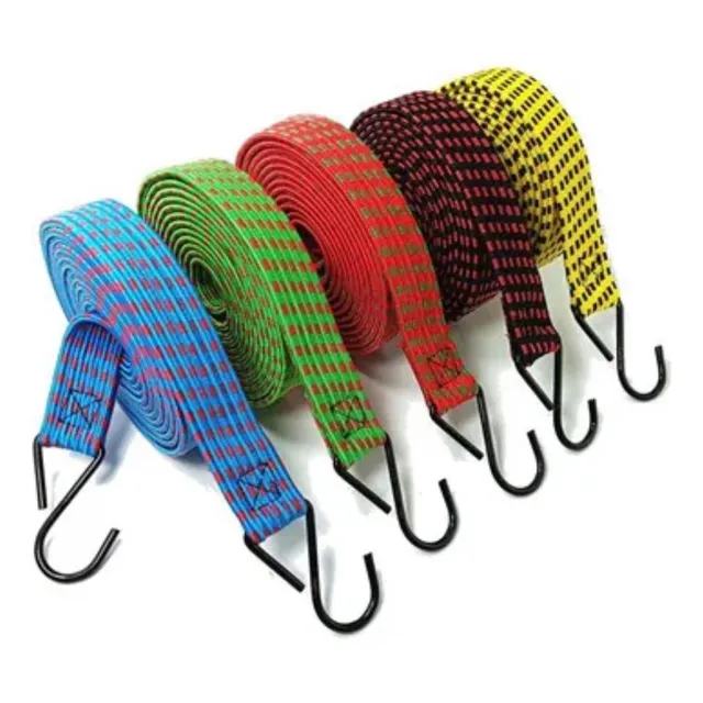 Set 6 Cuerdas Elásticas 1.5m Eslinga Amarre Pulpo Surtidos
