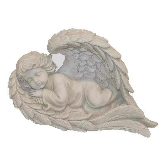 Napco Tumbado Jardin Ala Angel Estatua 8  1 2 pulgada Largo