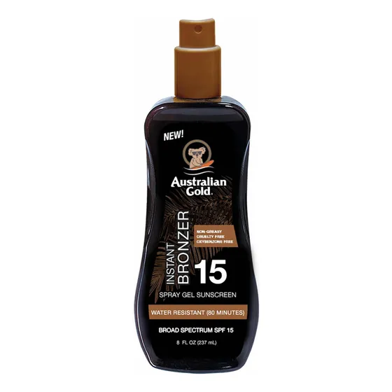 Australian Gold Instant Bronzer Gel Spf 15 Bronceador Usa