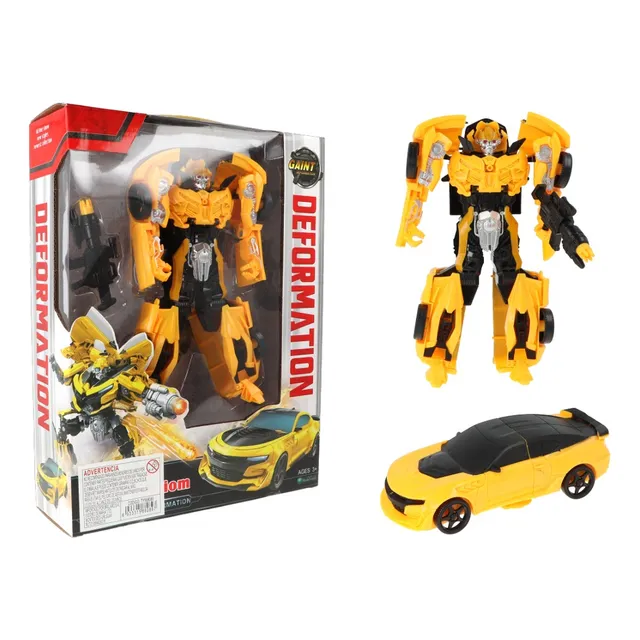 Robot Transformer Auto Deportivo Con Luz Sonido Y Movimiento