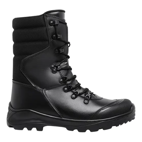Bota Tactica Choque Acero Cuero Uniforme Policia Militar