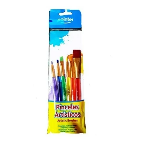 Set De 6 Pinceles Artisticos Pointer 