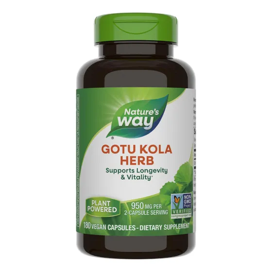 Hierba Centella Asiática De Nature's Way, Apoya La Longevida