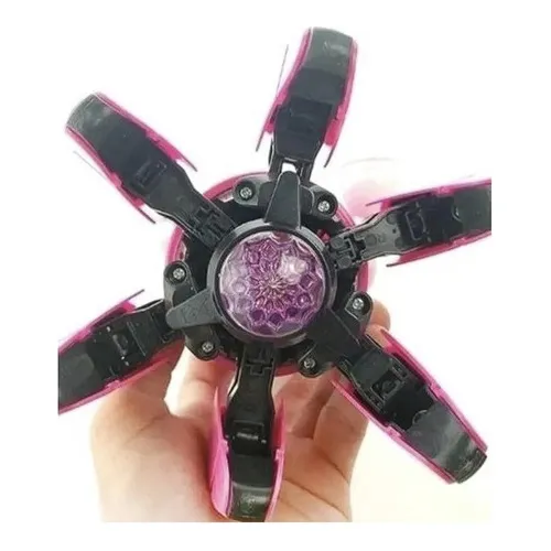 Aranha Robô Dançarino Rosa 6 Pernas Com Sons E Luzes