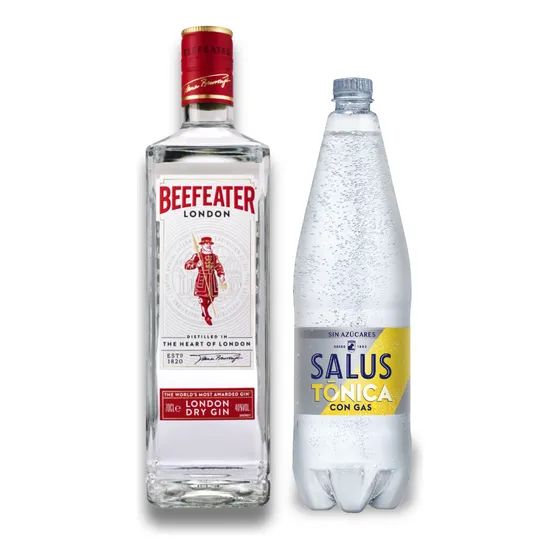 Gin Beefeater 750 Ml + Agua Tónica Salus 1.5 L.