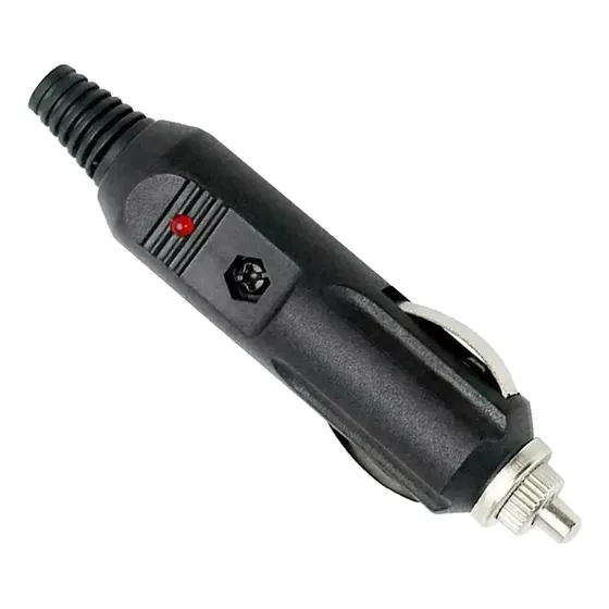 Conector Toma Encendedor 12v Reforzado Macho Led Y Fusible L