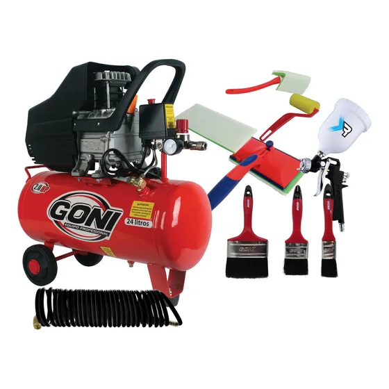 Kit Pintor Compresora Pistola Manguera Y 920 Goni
