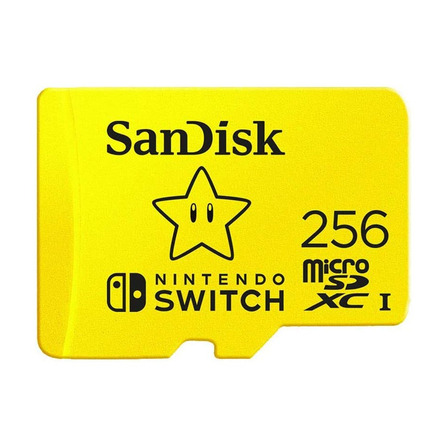 Tarjeta De Memoria Microsd Sandisk Nintendo Switch 256gb Mario Star Tarjeta De Memoria Microsd Sandisk Nintendo Switch 256gb Mario Star