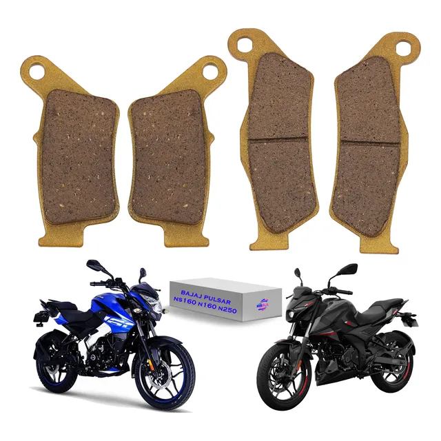 Juego De Balatas Traseras Y Delanteras Pulsar Ns160 N160 250