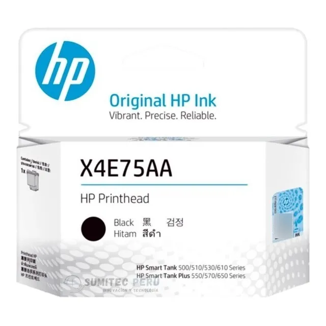 Cabezal Cartucho  Negro  X4e75a Hp Original Smart Tank 530 