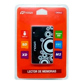 Lector De Tarjetas Memoria Noga 5043 Negro. Lector De Tarjetas Memoria Noga 5043 Negro.