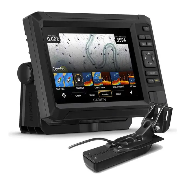 Sonar Localizador Gps Garmin Echomap 52 Cv Plus Transducer cor preto