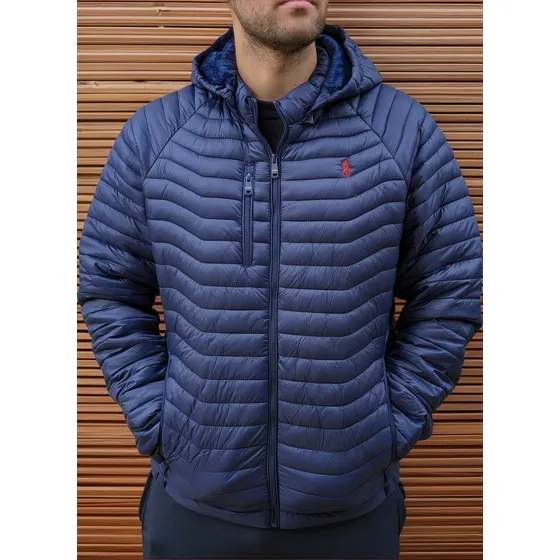 Campera Polo Ralph Lauren Uniqlo Capucha Hombre Cierre Pecho