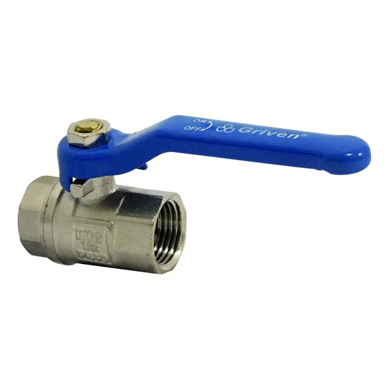 Llave De Paso Tipo Bola 1/2 X 1/2 Acero Inoxidable