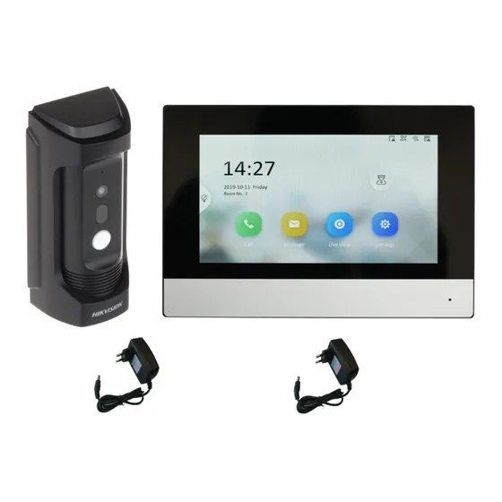 Video Portero Ip Antivandalico Hikvision Monitor Wifi+tactil