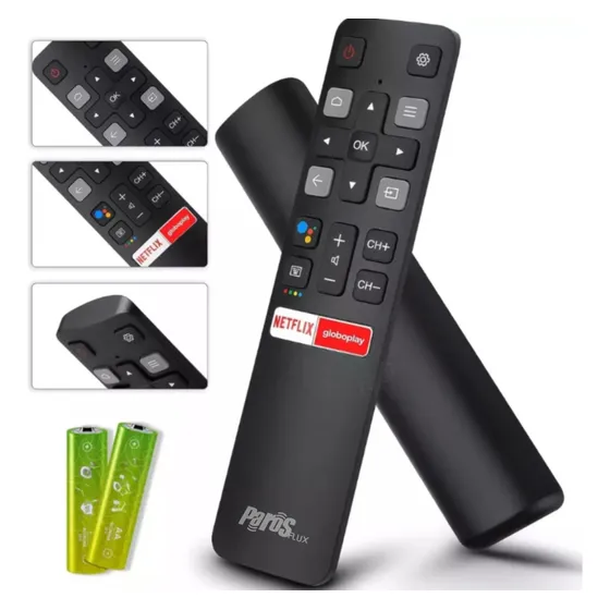 Controle Remoto Para Tv Tcl Smart Android Teclas Netflix E Globoplay