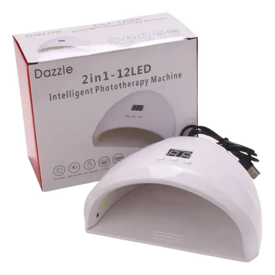Lampara Uv De Secado Uñas Led 2 En 1 Profesional Dazzel