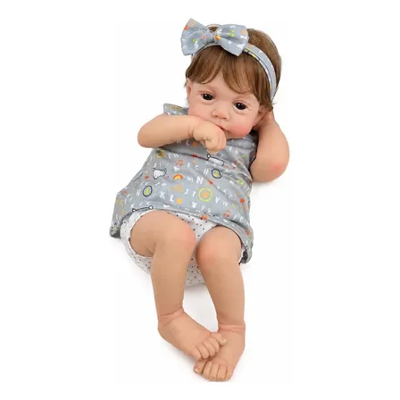 Boneca Reborn Bzdoll 19in Corpo De Pano