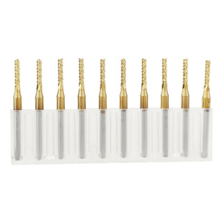 Kit 10 Brocas Molino 2mm Carburo Cnc Fresado Y Corte Kit 10 Brocas Molino 2mm Carburo Cnc Fresado Y Corte